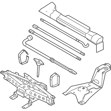 Ford BL3Z-17080-D Jack Assembly - Lifting