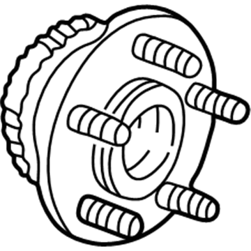 Ford 6F2Z-1109-B Hub Assembly - Wheel