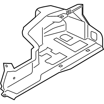 Ford FR3Z-7645422-BA Carpet - Rear Quarter Panel/Luggage Compartment