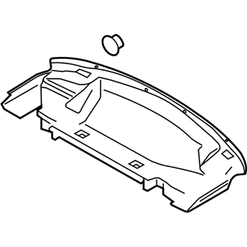 Ford FR3Z-7646668-AA Panel Assembly - Rear Package Tray