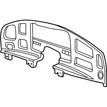 Ford F4UZ15044D70B Panel Instrument