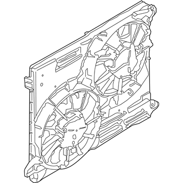 Ford F2GZ-8C607-A Motor And Fan Assembly - Engine Cooling