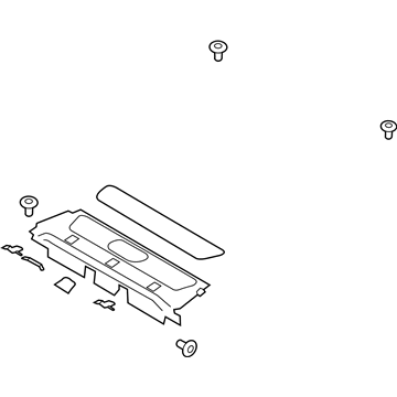 Ford GD9Z-5446668-AC Panel Assembly - Rear Package Tray