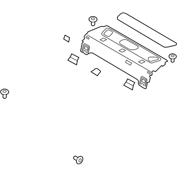 Ford GD9Z-5446668-ED Panel Assembly - Rear Package Tray