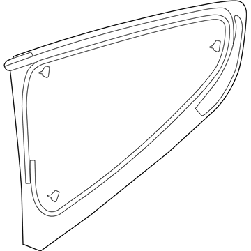 Ford JR3Z-6329711-A Quarter Window Glass