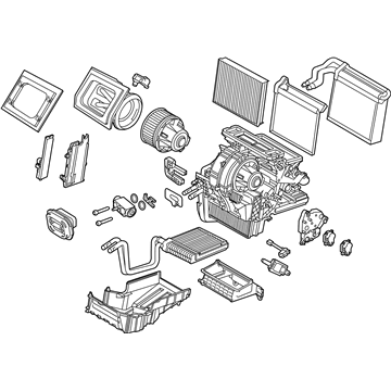 Ford F1FZ-19B555-D Evaporator And Housing Assembly