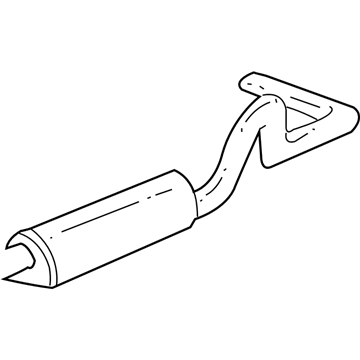Ford 6C2Z-5230-NA Rear Muffler And Pipe Assembly