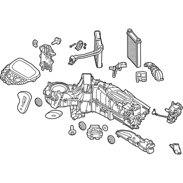 Ford BC3Z-19B555-J Evaporator And Housing Assembly