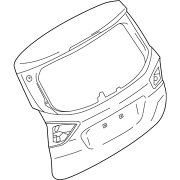 Ford HM5Z-5840110-A Tailgate Assembly Less Hinges