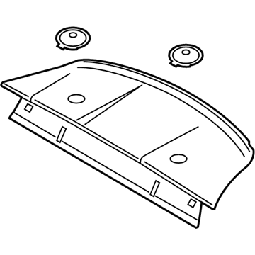 Ford FR3Z-6346668-AA Panel Assembly - Rear Package Tray