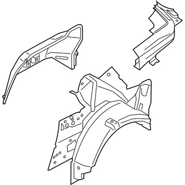 Ford FR3Z-7627790-B Panel And Wheelhouse - Quarter - Inner