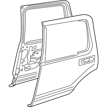 Ford 7L9Z-7824630-A Door Assembly - Rear - Less Hinges