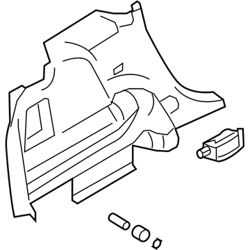 Ford 7T4Z-7831013-BA Trim Assembly - Quarter