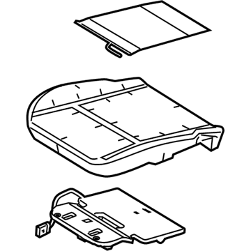 Ford BE8Z-54632A22-B Front Seat Back Cover And Pad