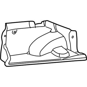 Ford 3W4Z-5445423-AAA Carpet - Rear Quarter Panel