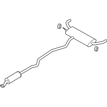 2016 Ford Fusion Muffler - DG9Z-5230-B