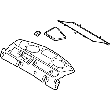 Ford 8T5Z-5446668-BJ Panel Assy - Rear Package Tray Trim