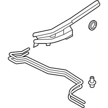 Ford F-550 Super Duty Automatic Transmission Oil Cooler Line - HC3Z-7R081-D