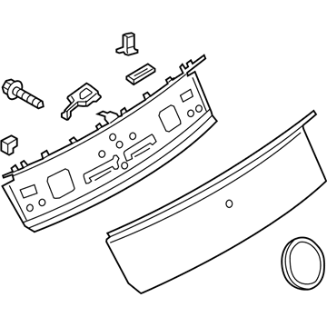 Ford JR3Z6342528BG Pillar Black