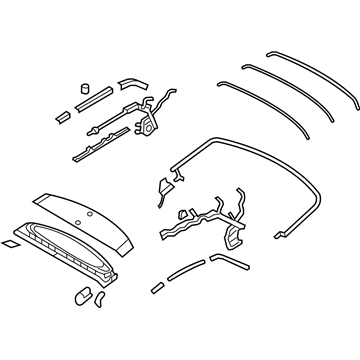 Ford AR3Z-7653000-AA Frame Assembly - Soft Top