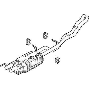 Lincoln Navigator Muffler - JL7Z-5230-B