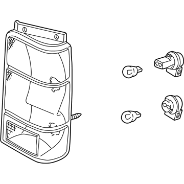 Ford F57Z13404AJ Lamp Assembly Rear Stop An