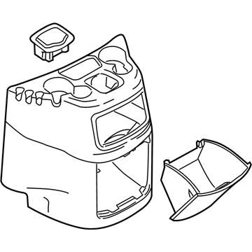 2007 Ford E-350/E-350 Super Duty Center Console Base - 3C2Z-16045A36-AAB