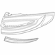 Ford HS7Z-13404-D Lamp Assembly - Rear, Stop And Flasher