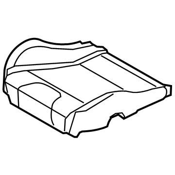 Ford DR3Z-63632A22-B Front Seat Back Cover And Pad