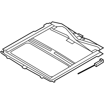 Ford BC3Z-26502C22-A Frame - Sliding Roof