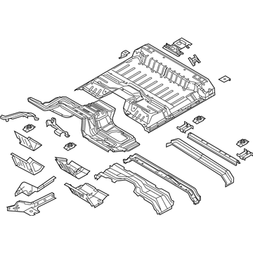 2015 Ford F-550 Super Duty Floor Pan - BC3Z-2811000-A