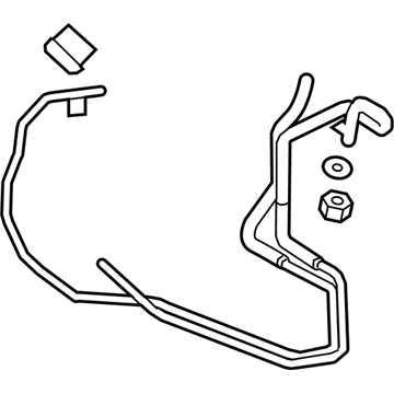 Lincoln Automatic Transmission Oil Cooler Line - F2GZ-7C410-D
