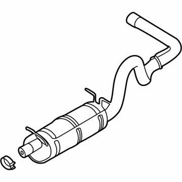 Ford E-350/E-350 Super Duty Exhaust Pipe - LC2Z-5230-C