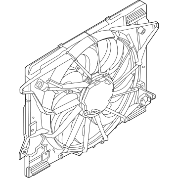 Ford Escape Engine Cooling Fan - LX6Z-8C607-B