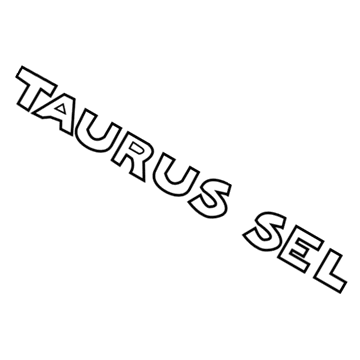 Ford Taurus Emblem - 4F1Z-5442528-DA