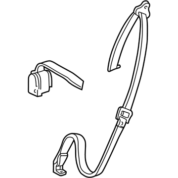 2001 Ford Explorer Seat Belt - F87Z-78611B68-AAA