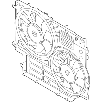 Ford Engine Cooling Fan - LK4Z-8C607-E