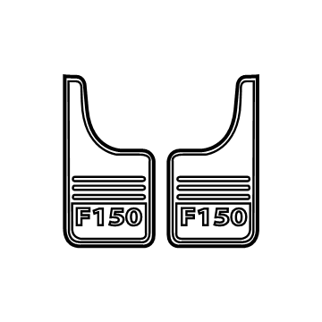 2016 Ford F-150 Mud Flaps - VHL3Z-16A550-H