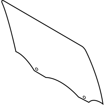 Ford FL3Z-1625712-C Glass - Rear Door