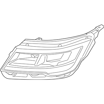 Ford Explorer Headlight - JB5Z-13008-Q