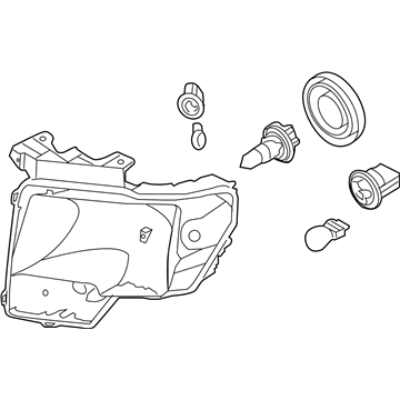 CL3Z-13008-A Ford Headlamp Assembly Illustration 1 of 1