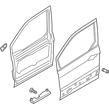 Ford DT1Z-6120124-J Front Door Assembly
