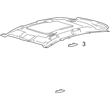 Ford GM5Z-5851916-BA Headlining - Roof