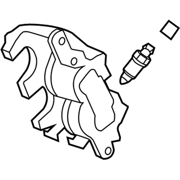 Ford BRCF-212 Brake Caliper Assembly BRCF-212 Ford Brake Caliper Assembly Illustration 1 of 1