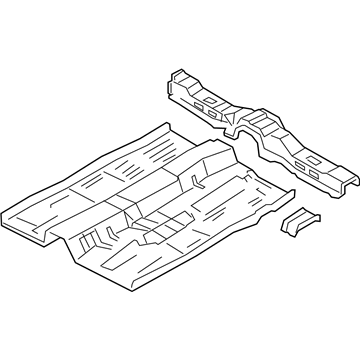 Ford YS4Z-5411135-SA Pan Assembly - Floor - Front