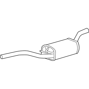 Ford 3S4Z-5230-AB Front Muffler Assembly