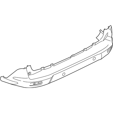 thumbnail image 2 of Shiny Chrome Rear Bumper Face Bar For Ford Transit Connect 2010-2013 – W/ Sensor Holes, Direct Fit 2 of 6