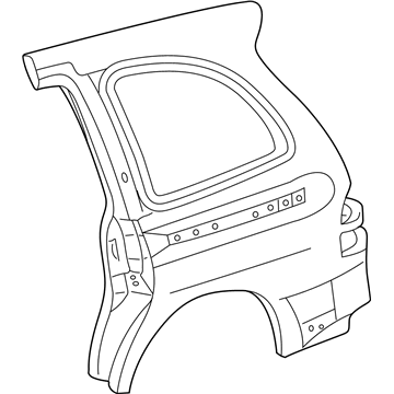 Ford 6F2Z-17279D51-A Panel - Body Side - Rear