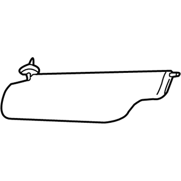 1998 Ford F-150 Sun Visor - F85Z-1504104-BAA