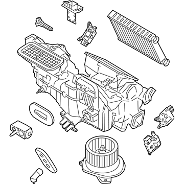 AS4Z-19B555-A Ford Evaporator And Housing Illustration 1 of 1